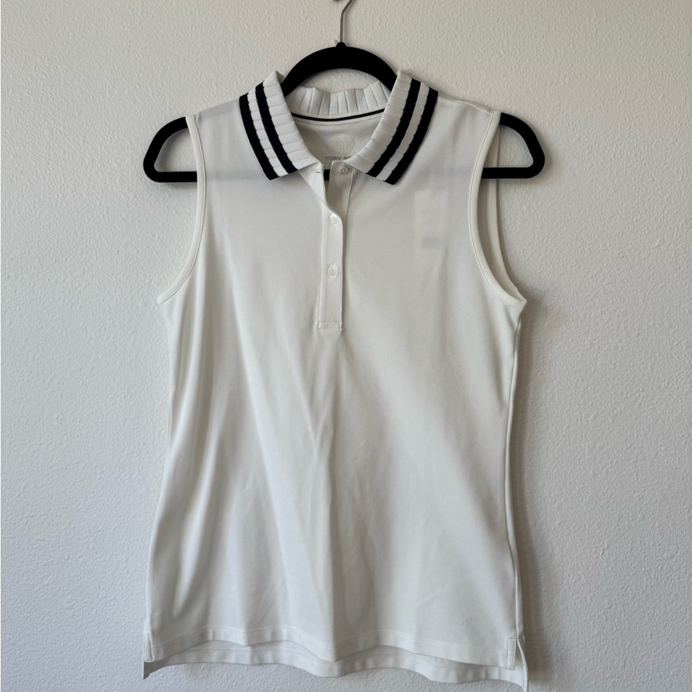 Tory Sport Sleeveless Golf Polo